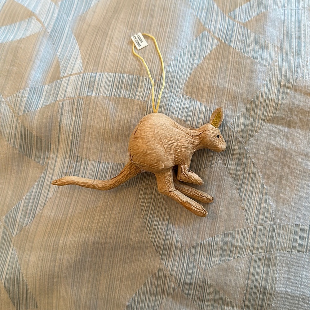 Kangaroo paper machete ornament